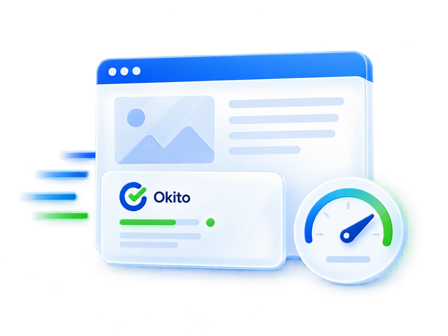Okito, arka planda hafif şekilde çalışır ve web sitesini yavaşlatmadan çerez onay kontrolü sağlar.